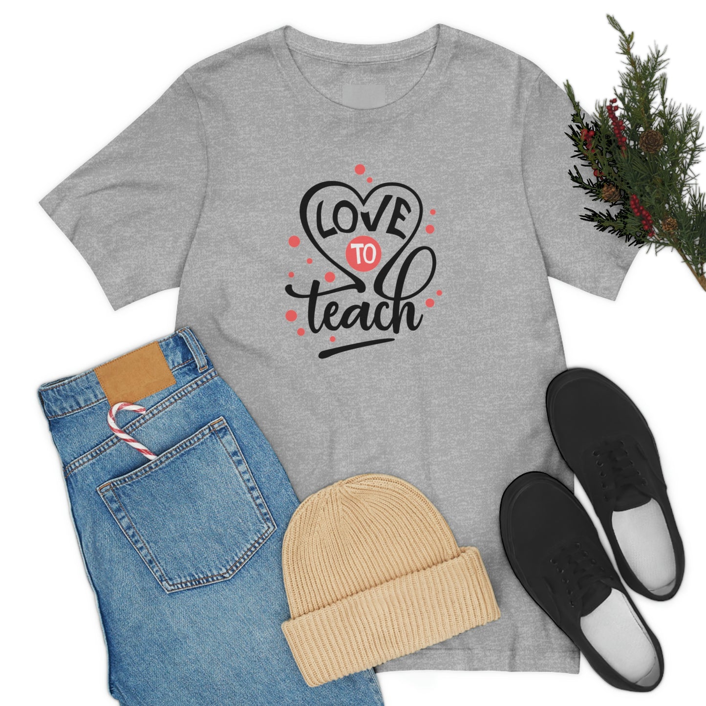 Love To Teach Unisex Jersey Short Sleeve Tee