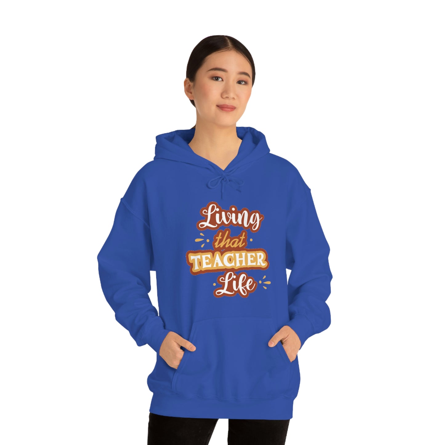 Living That Teacher Life Unisex Heavy Blend™ Hooded Sweatshirt