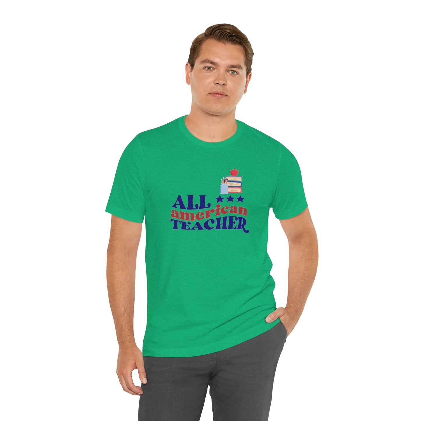 All American Teacher Unisex Jersey Short Sleeve Tee