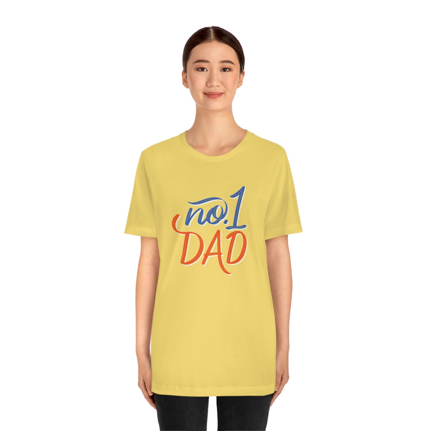 #1 Dad Unisex Jersey Short Sleeve Tee