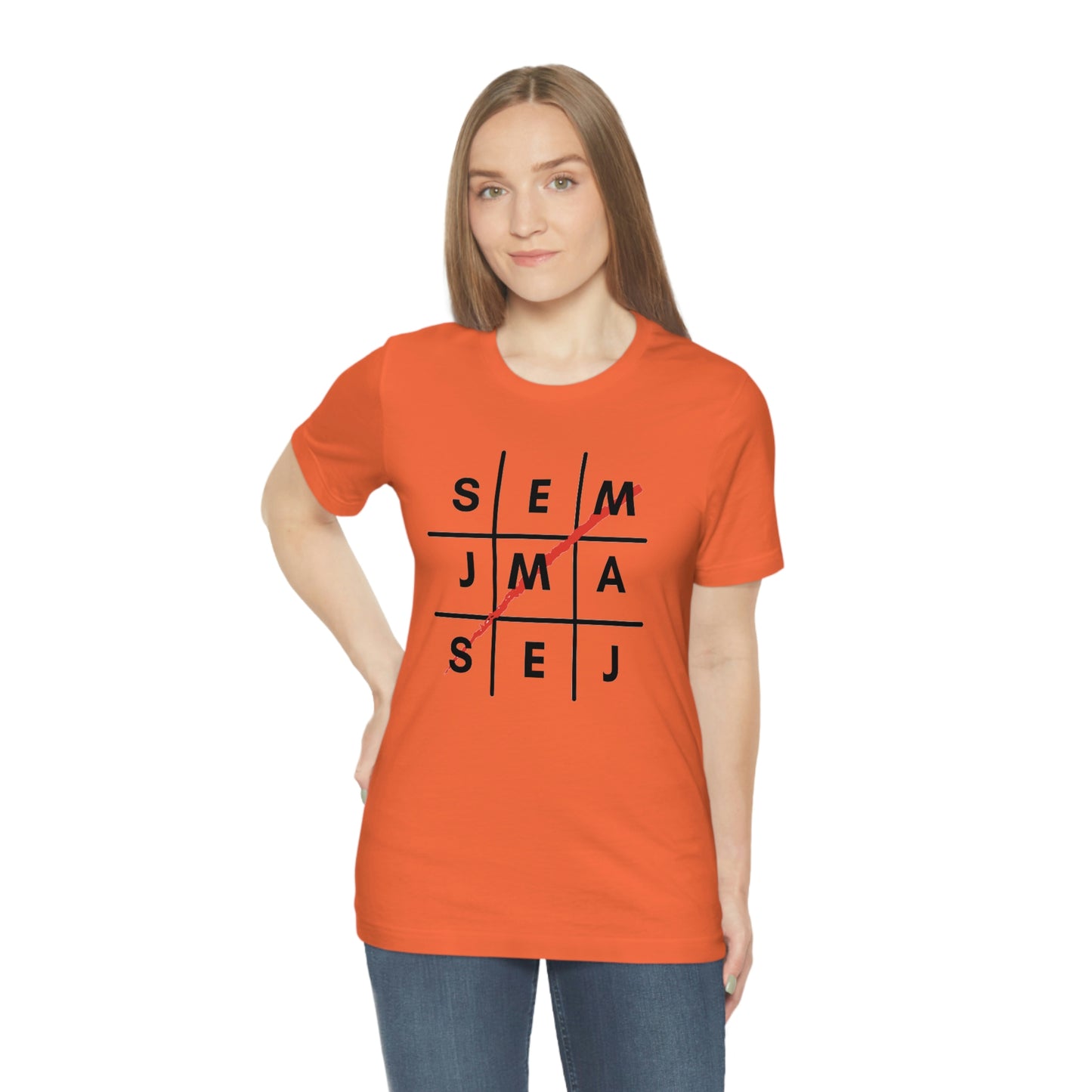 Semaj James Tic Tac Toe Unisex Jersey Short Sleeve Tee