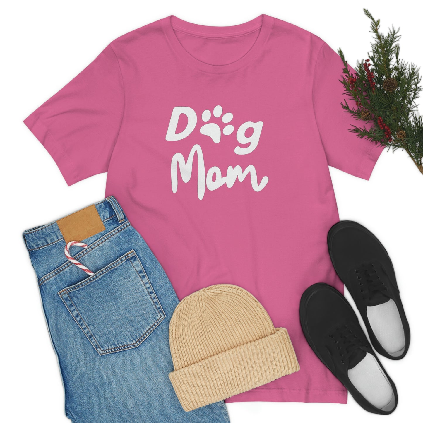 Dog Mom Unisex Jersey Short Sleeve Tee