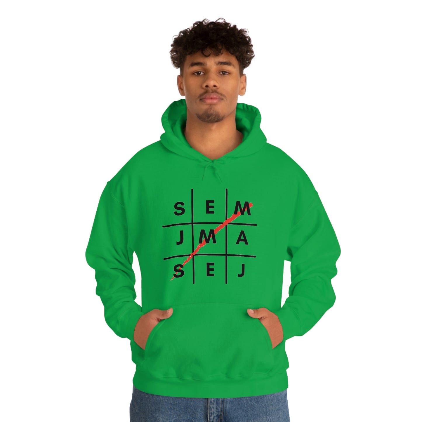 Semaj James Tic Tac Toe Unisex Heavy Blend™ Hooded Sweatshirt