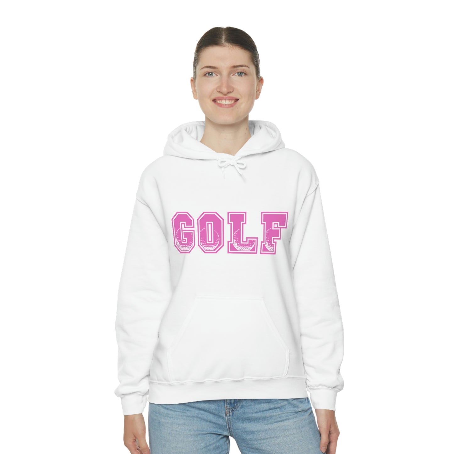 Golf Pink Unisex Heavy Blend™ Hooded Sweatshirt