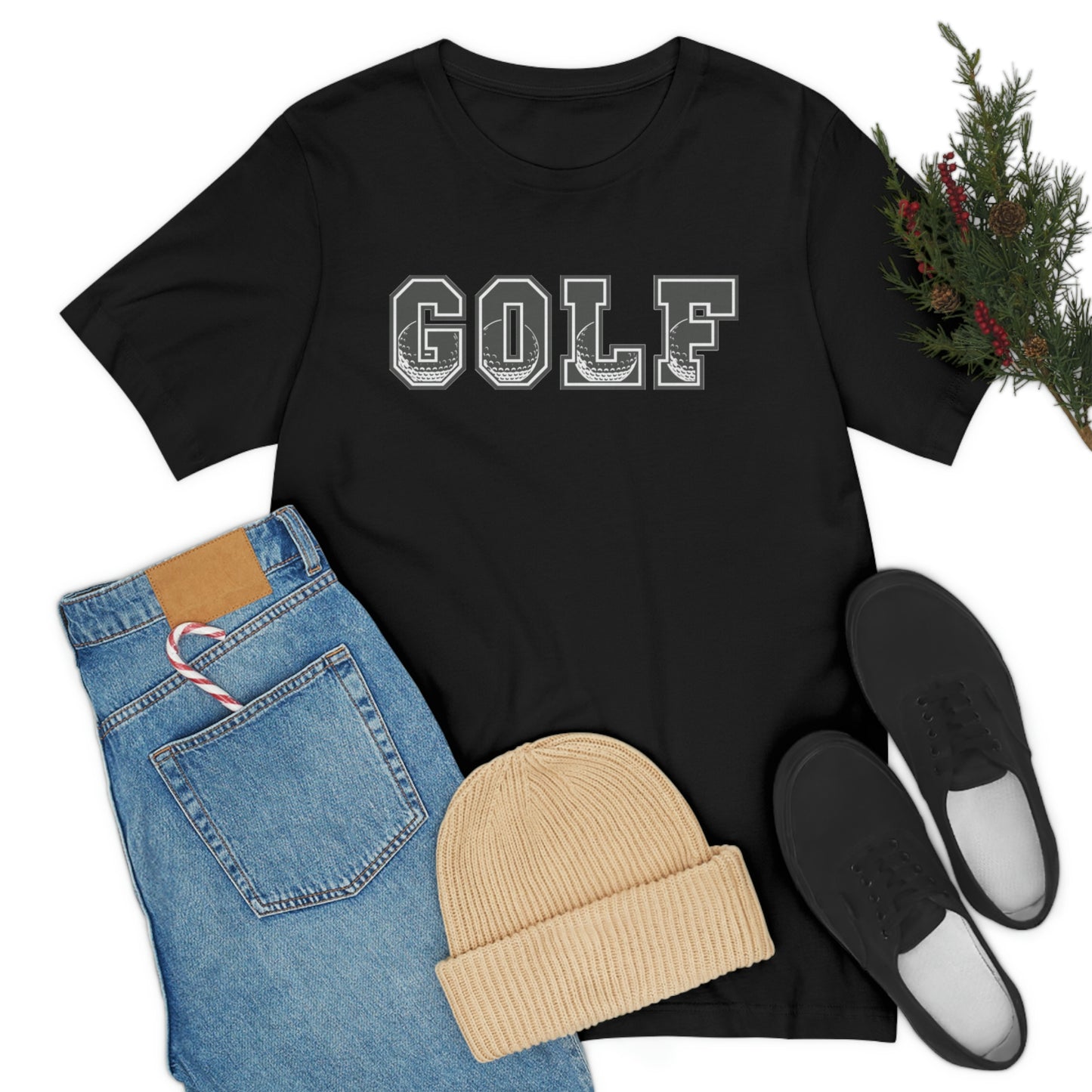 Golf Grey Unisex Jersey Short Sleeve Tee