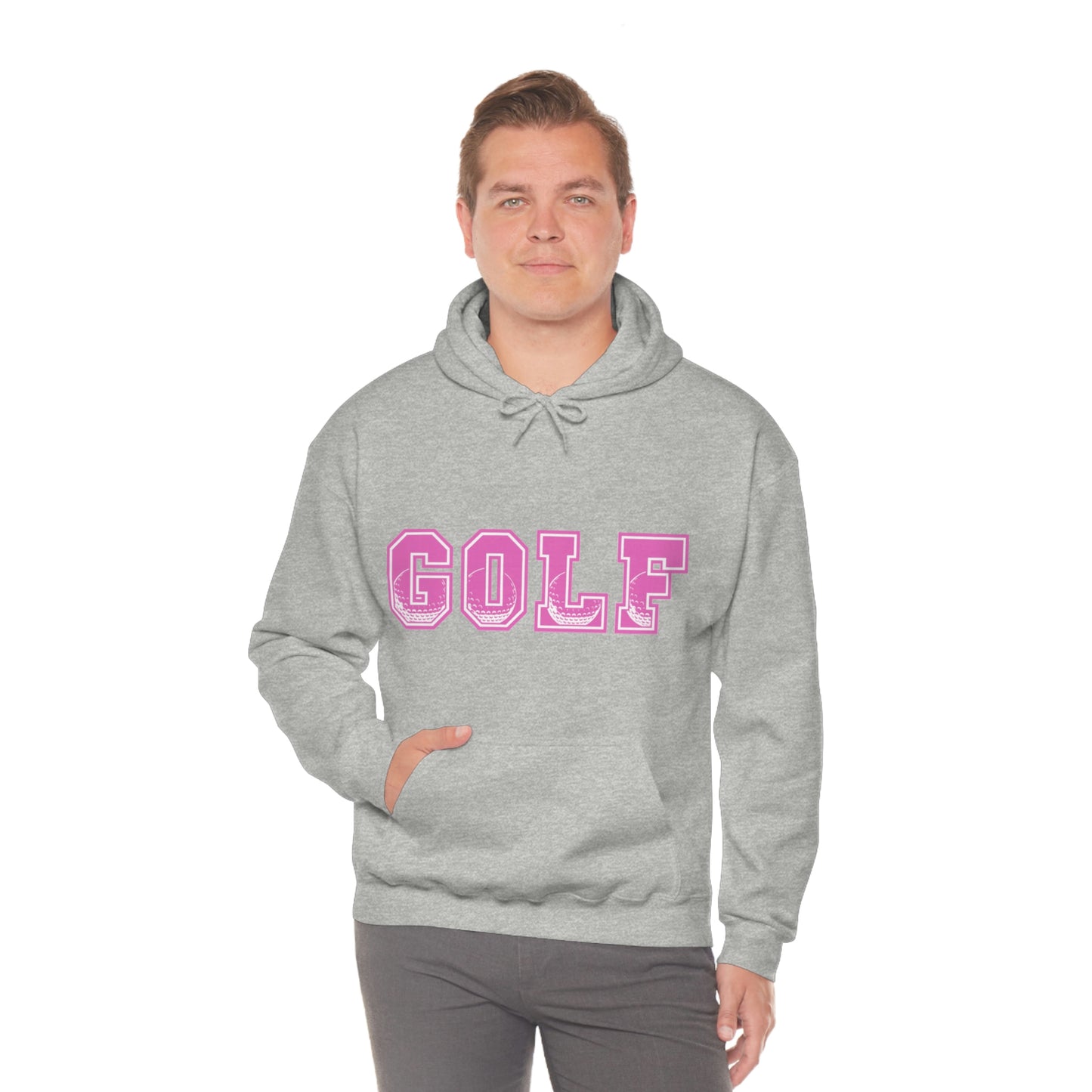 Golf Pink Unisex Heavy Blend™ Hooded Sweatshirt