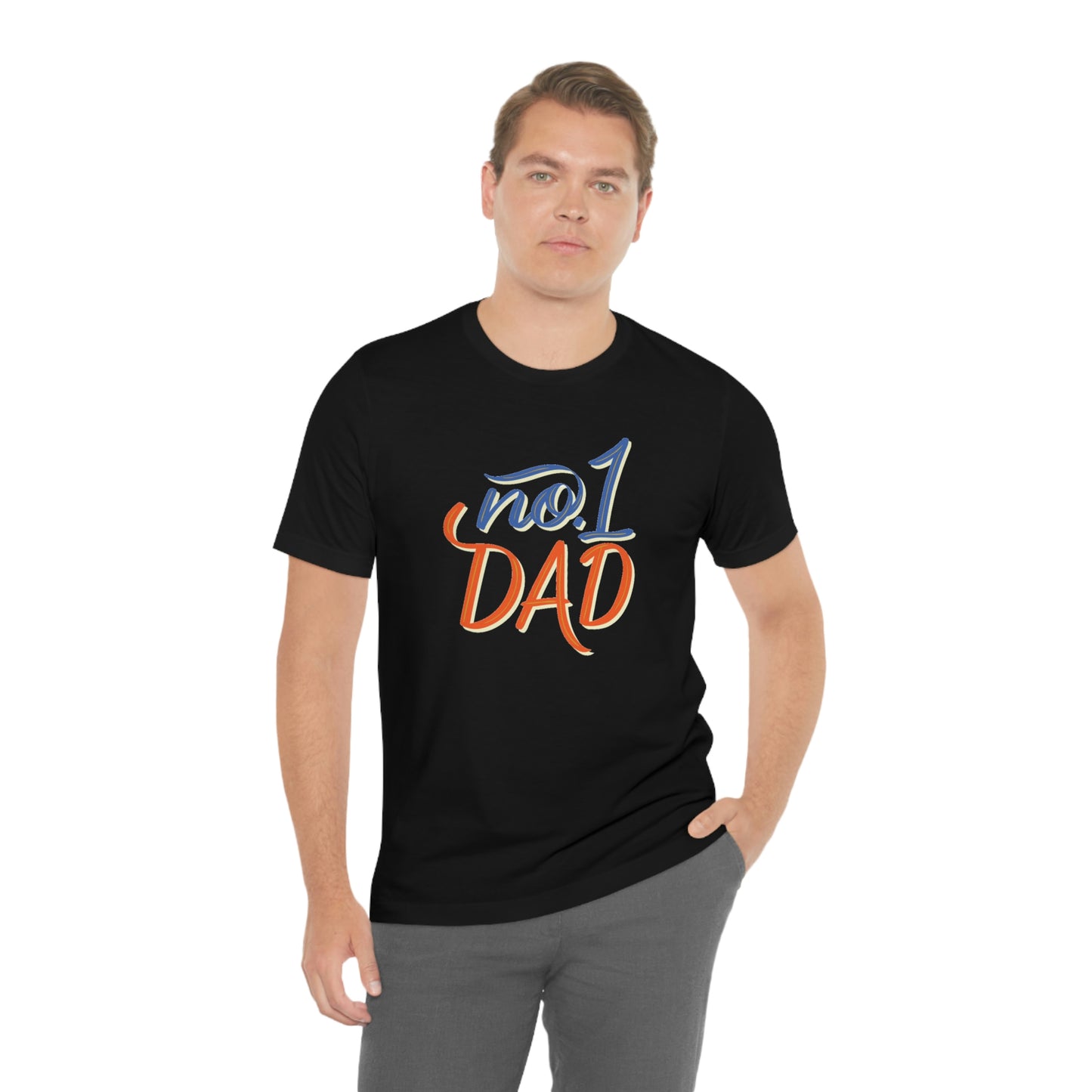 #1 Dad Unisex Jersey Short Sleeve Tee