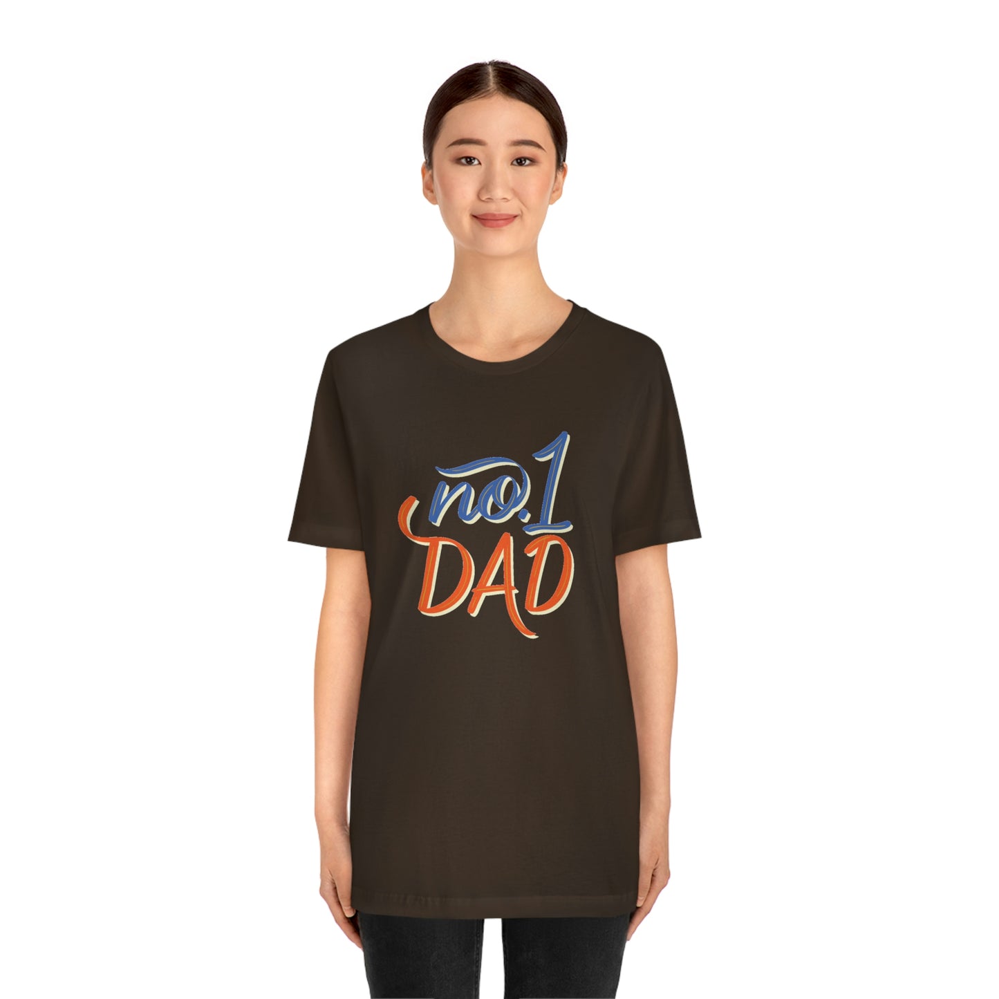 #1 Dad Unisex Jersey Short Sleeve Tee