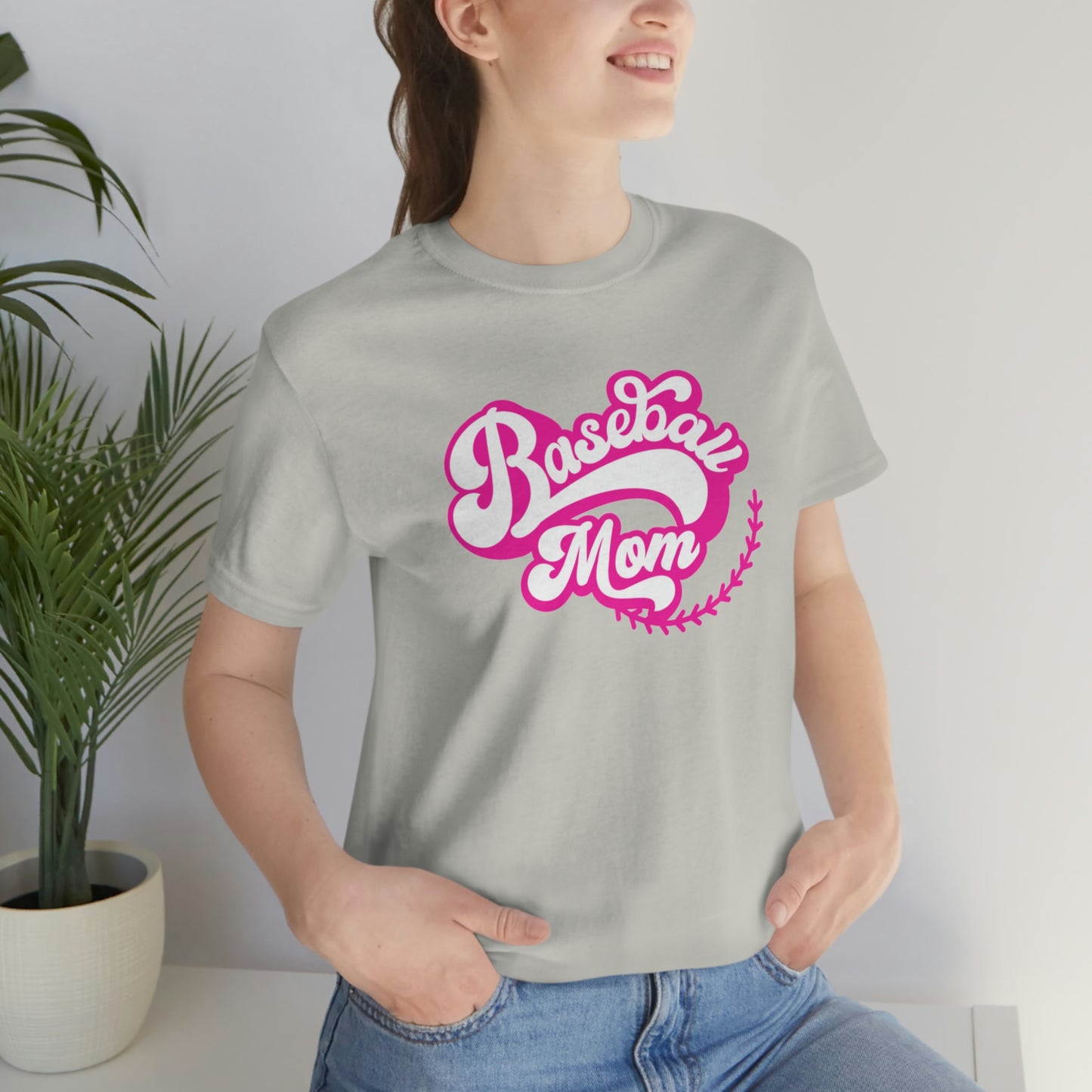 Baseball Mom Unisex Jersey Short Sleeve Tee