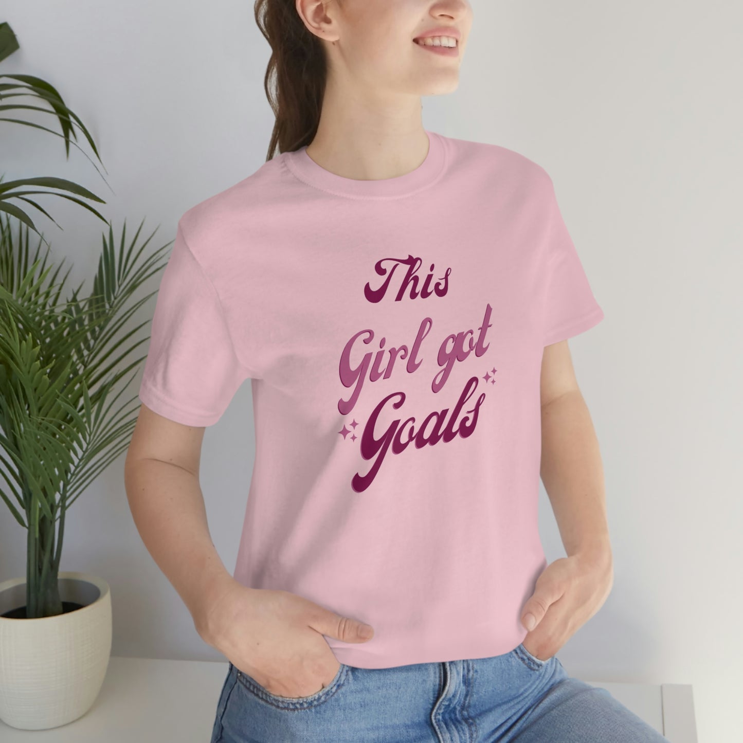 This Girl Got Goals Unisex Jersey Short Sleeve Tee