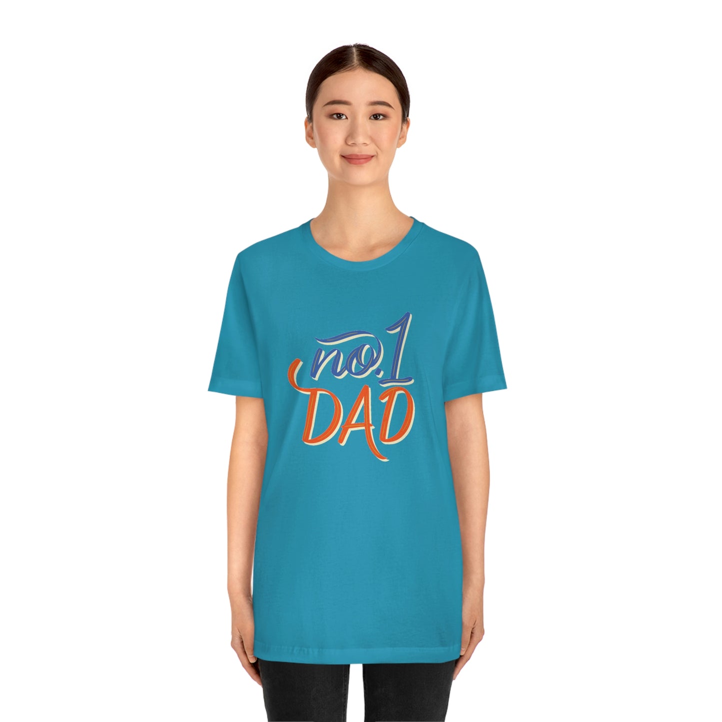 #1 Dad Unisex Jersey Short Sleeve Tee