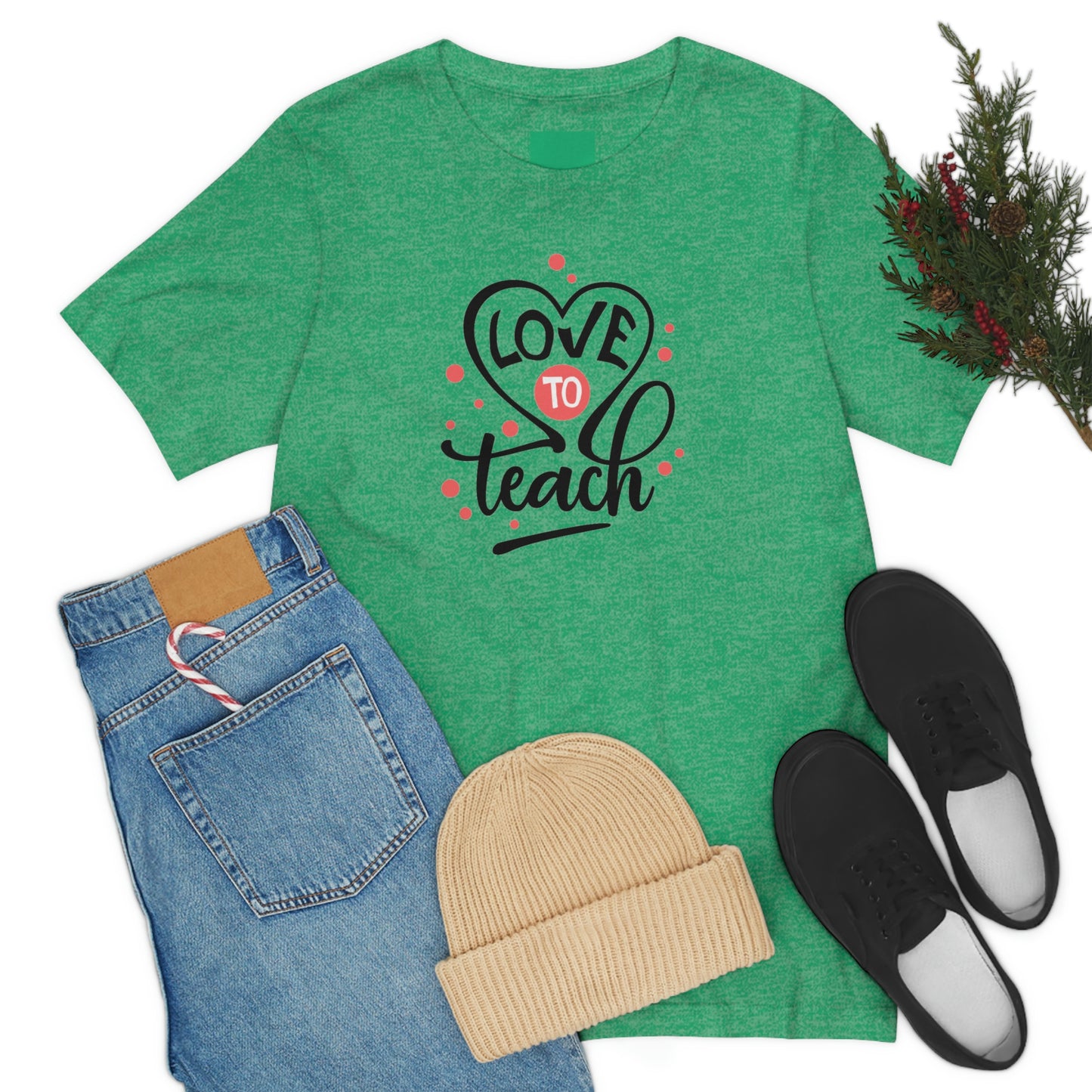 Love To Teach Unisex Jersey Short Sleeve Tee