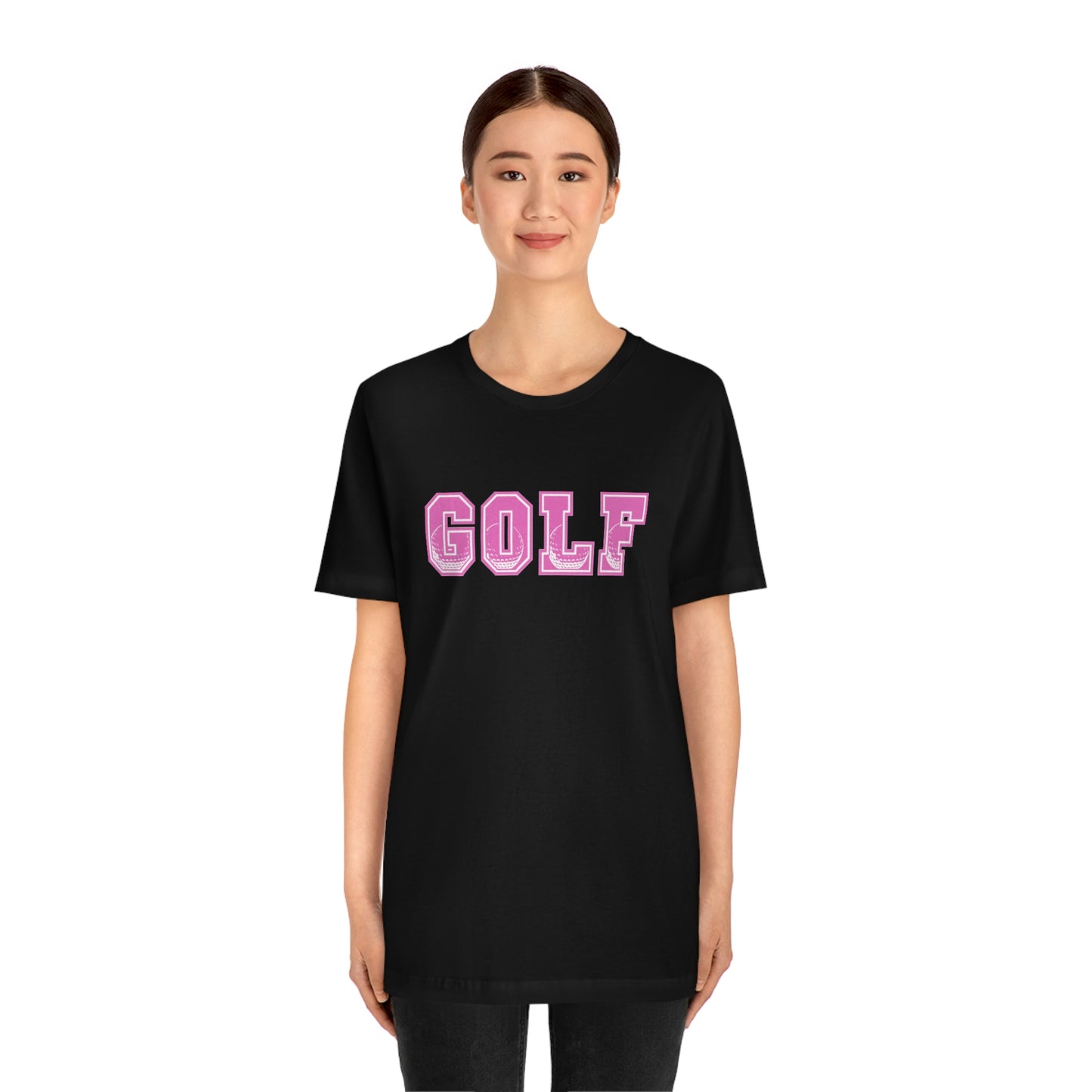 Golf Pink Unisex Jersey Short Sleeve Tee