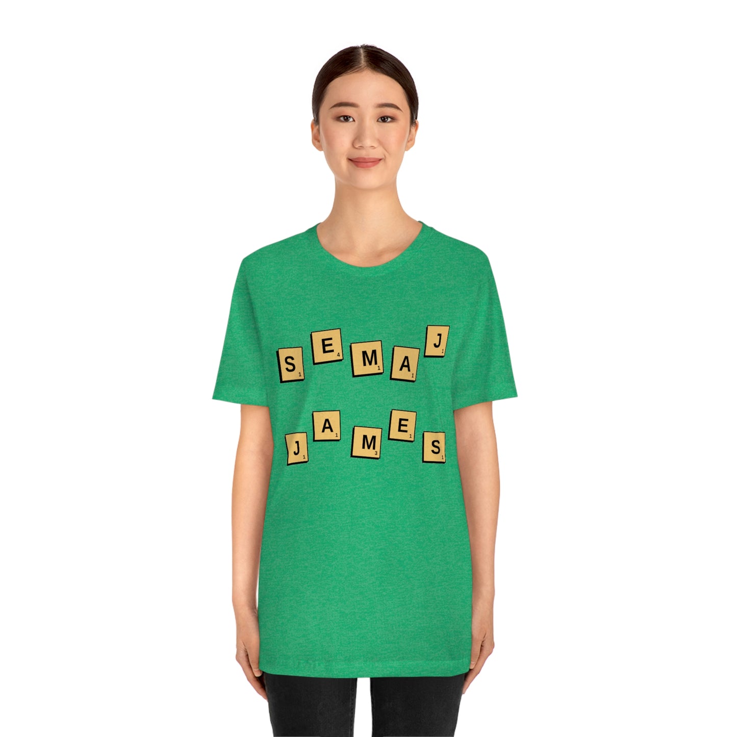 Semaj James Scrabble Unisex Jersey Short Sleeve Tee