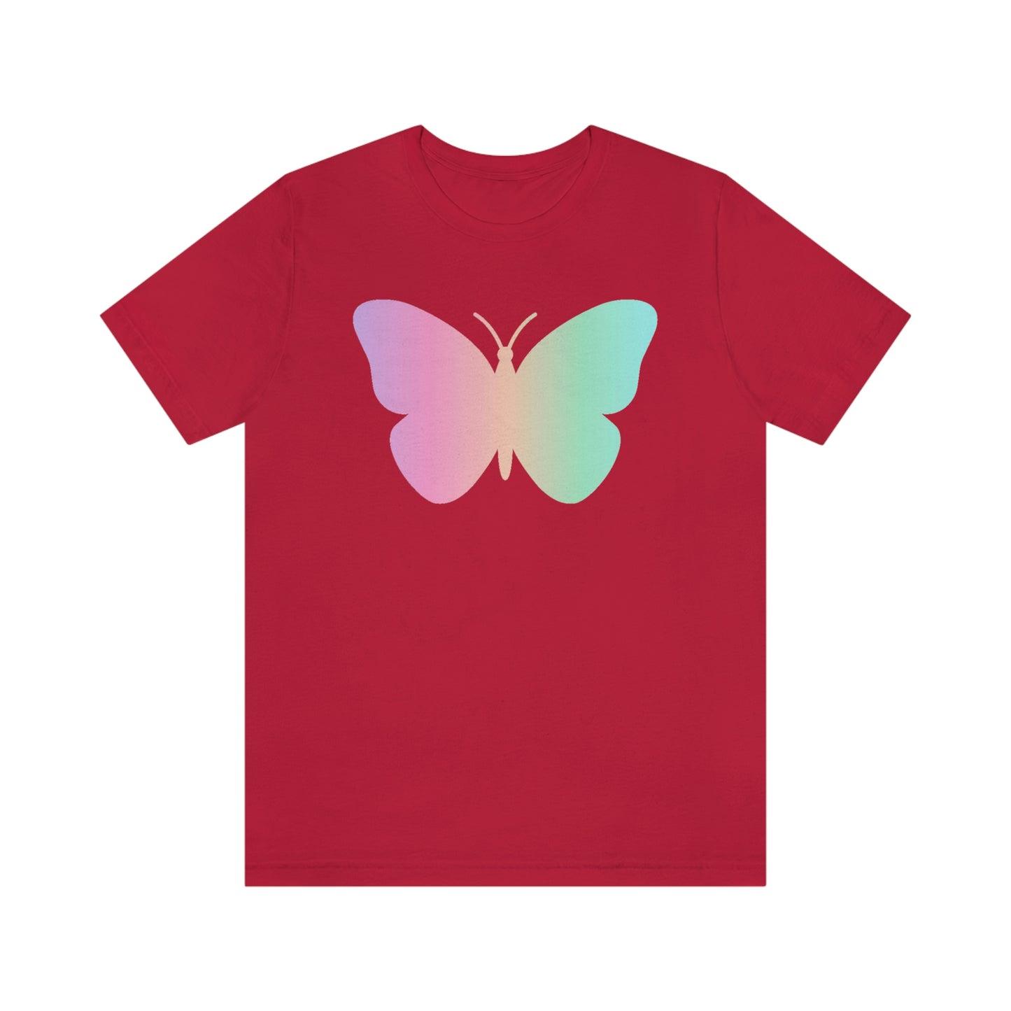 Butterfly Pink and Green Unisex Jersey Short Sleeve Tee