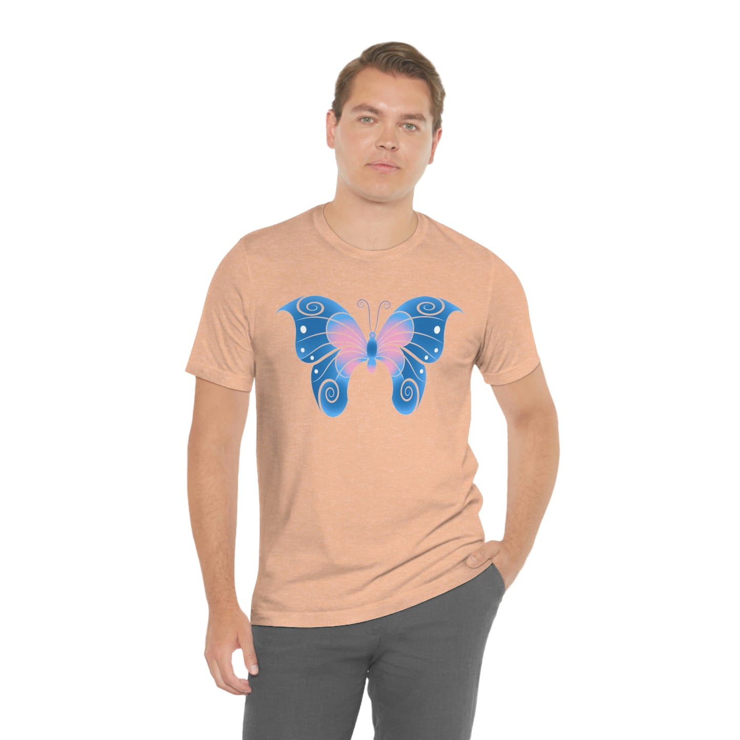 Butterfly Blue Unisex Jersey Short Sleeve Tee