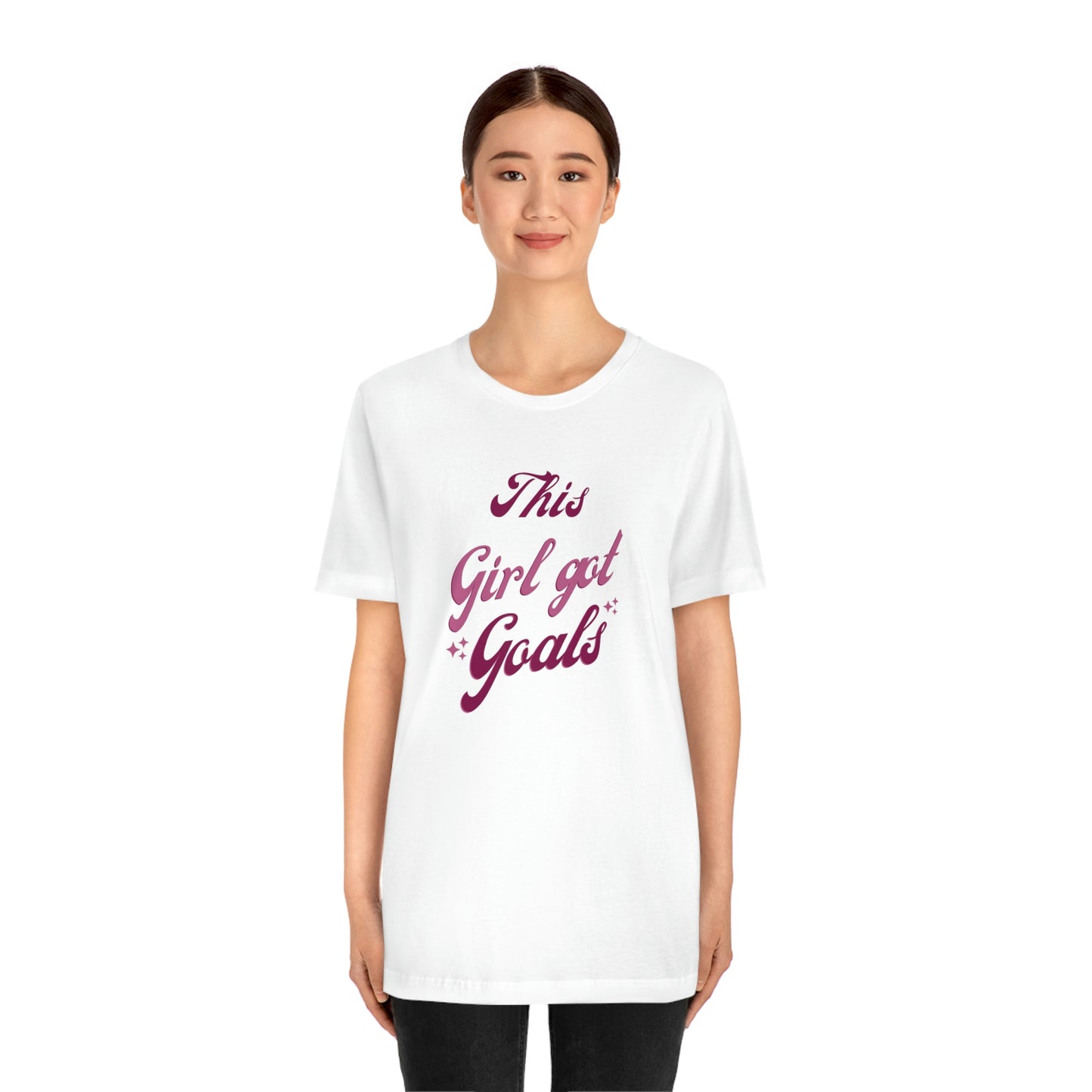 This Girl Got Goals Unisex Jersey Short Sleeve Tee