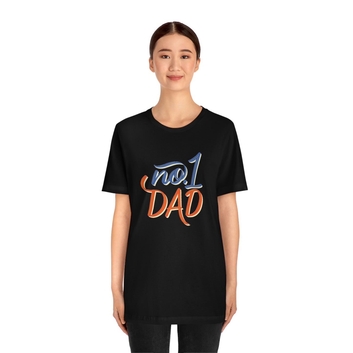 #1 Dad Unisex Jersey Short Sleeve Tee