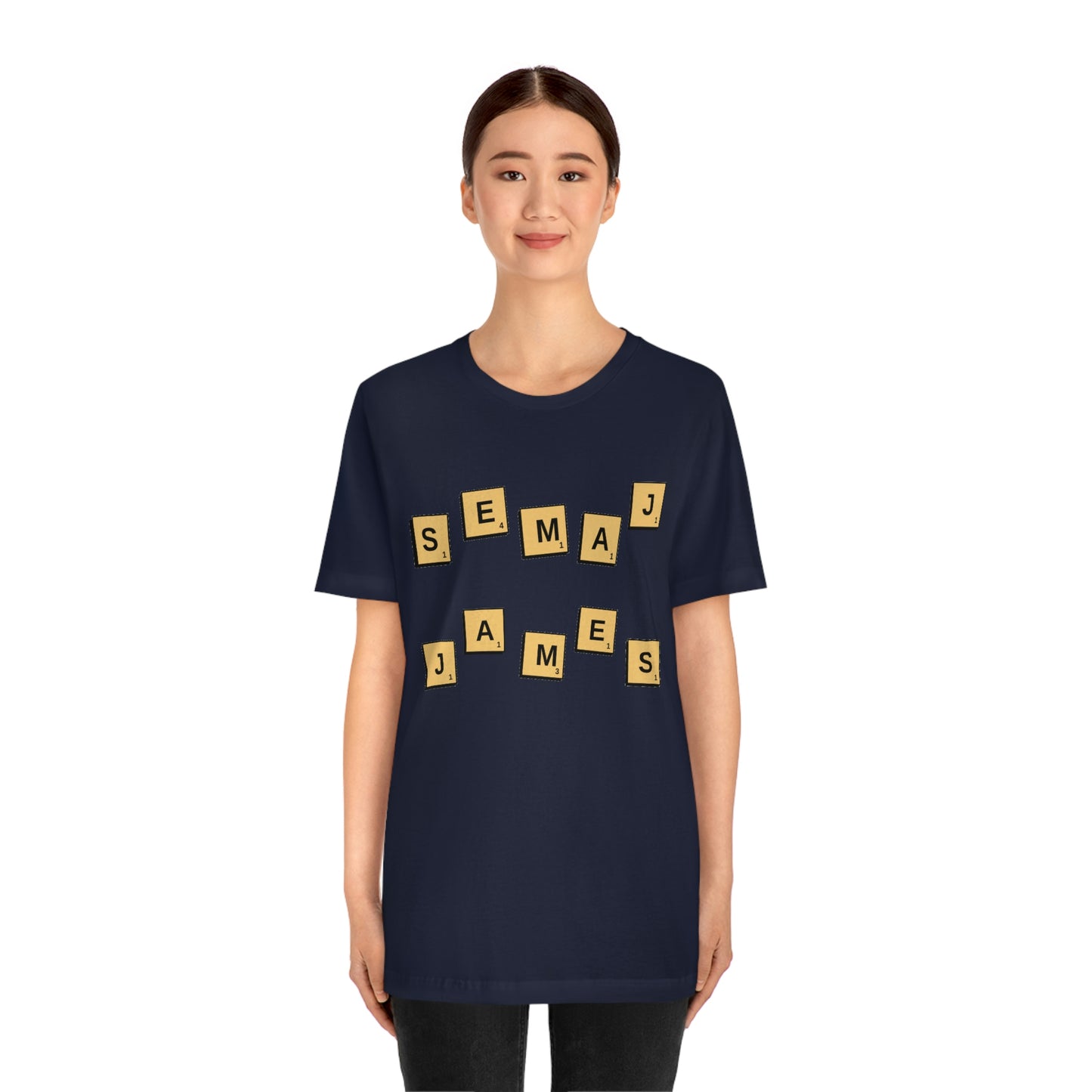 Semaj James Scrabble Unisex Jersey Short Sleeve Tee