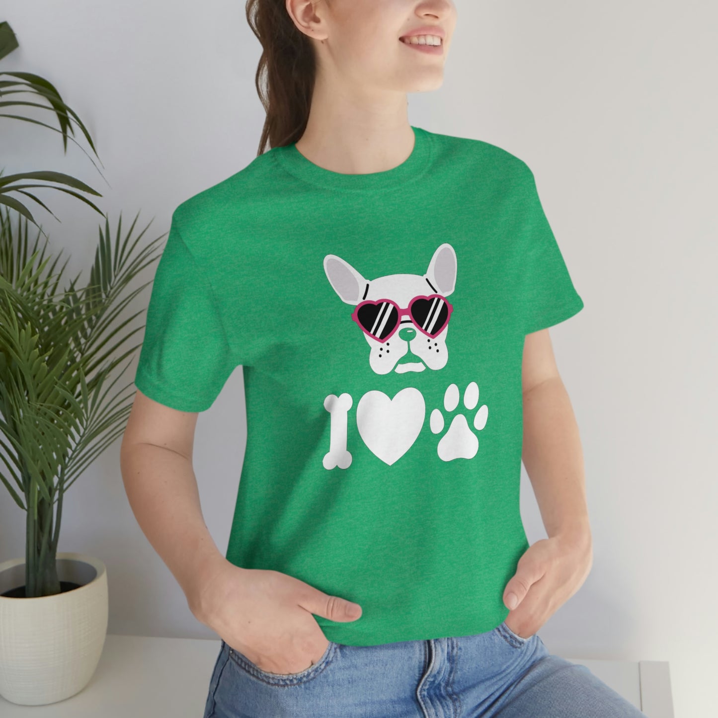 I Love Puppy Love Unisex Jersey Short Sleeve Tee