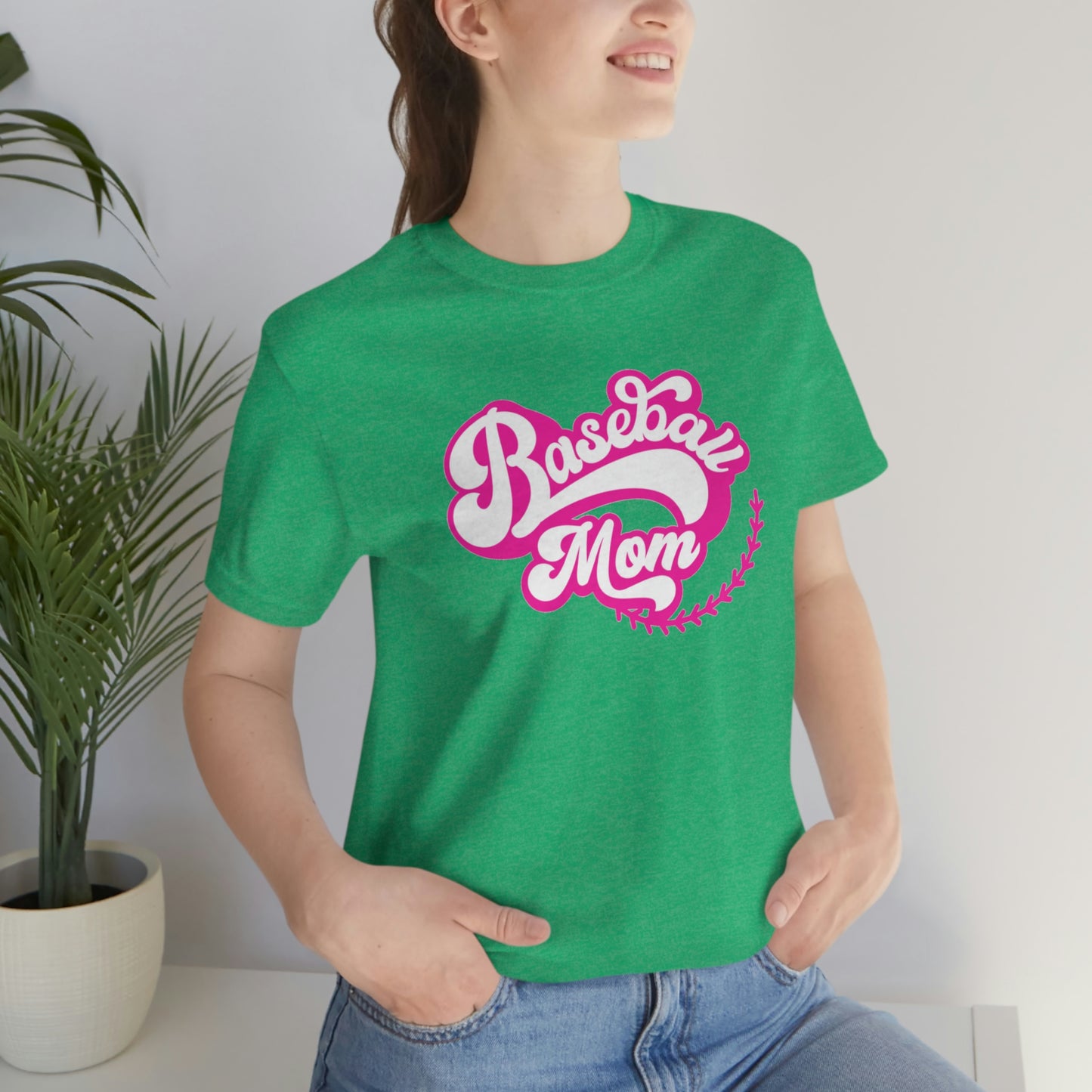 Baseball Mom Unisex Jersey Short Sleeve Tee