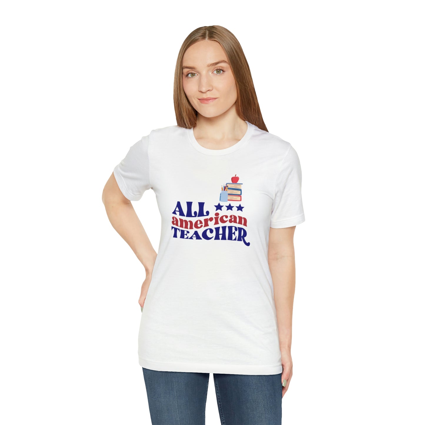 All American Teacher Unisex Jersey Short Sleeve Tee