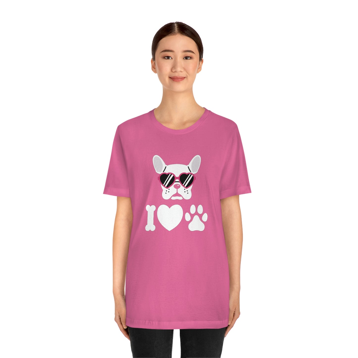 I Love Puppy Love Unisex Jersey Short Sleeve Tee