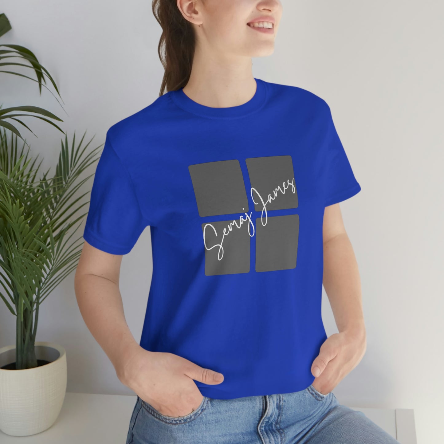 Broken Square Semaj James Unisex Short Sleeve Tee