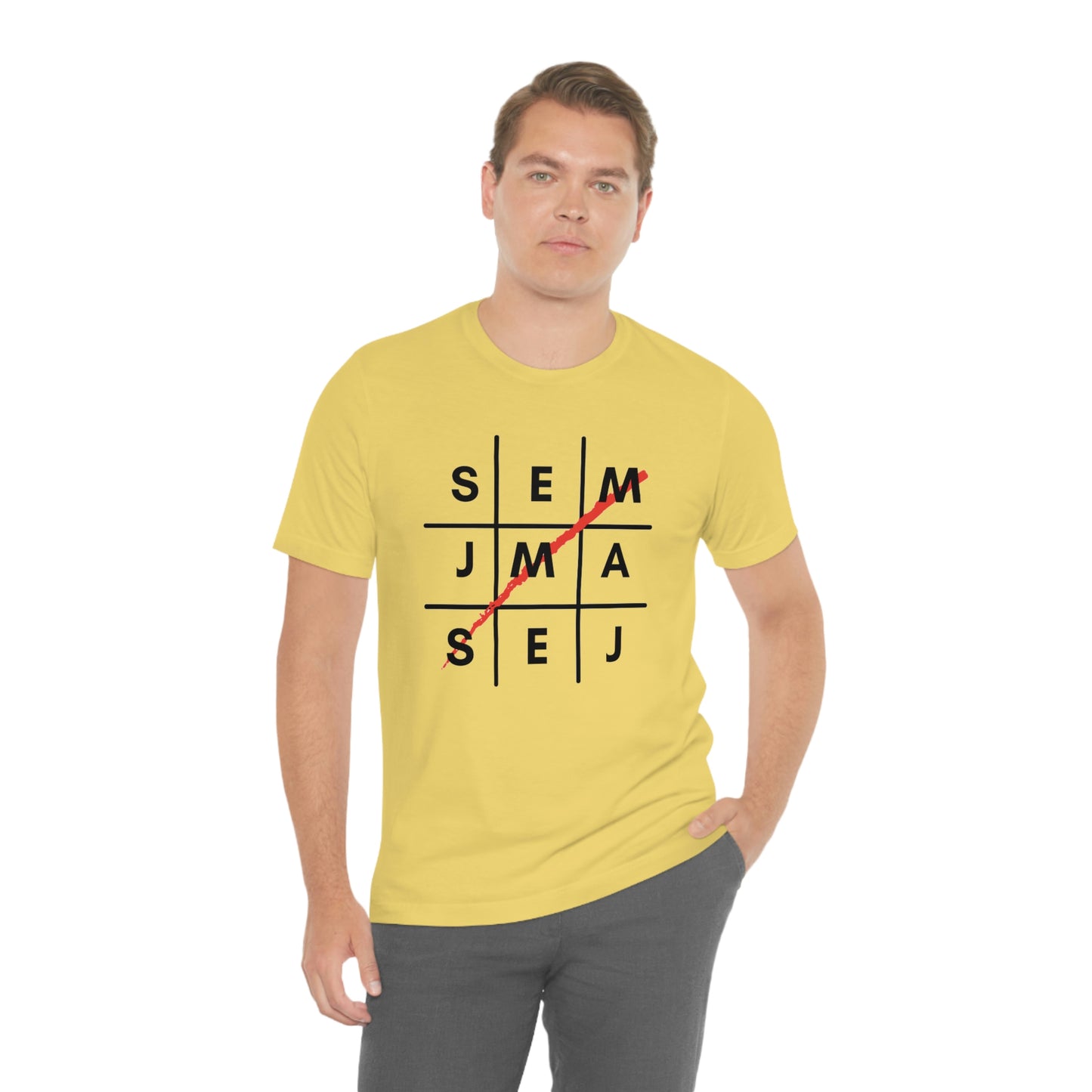 Semaj James Tic Tac Toe Unisex Jersey Short Sleeve Tee