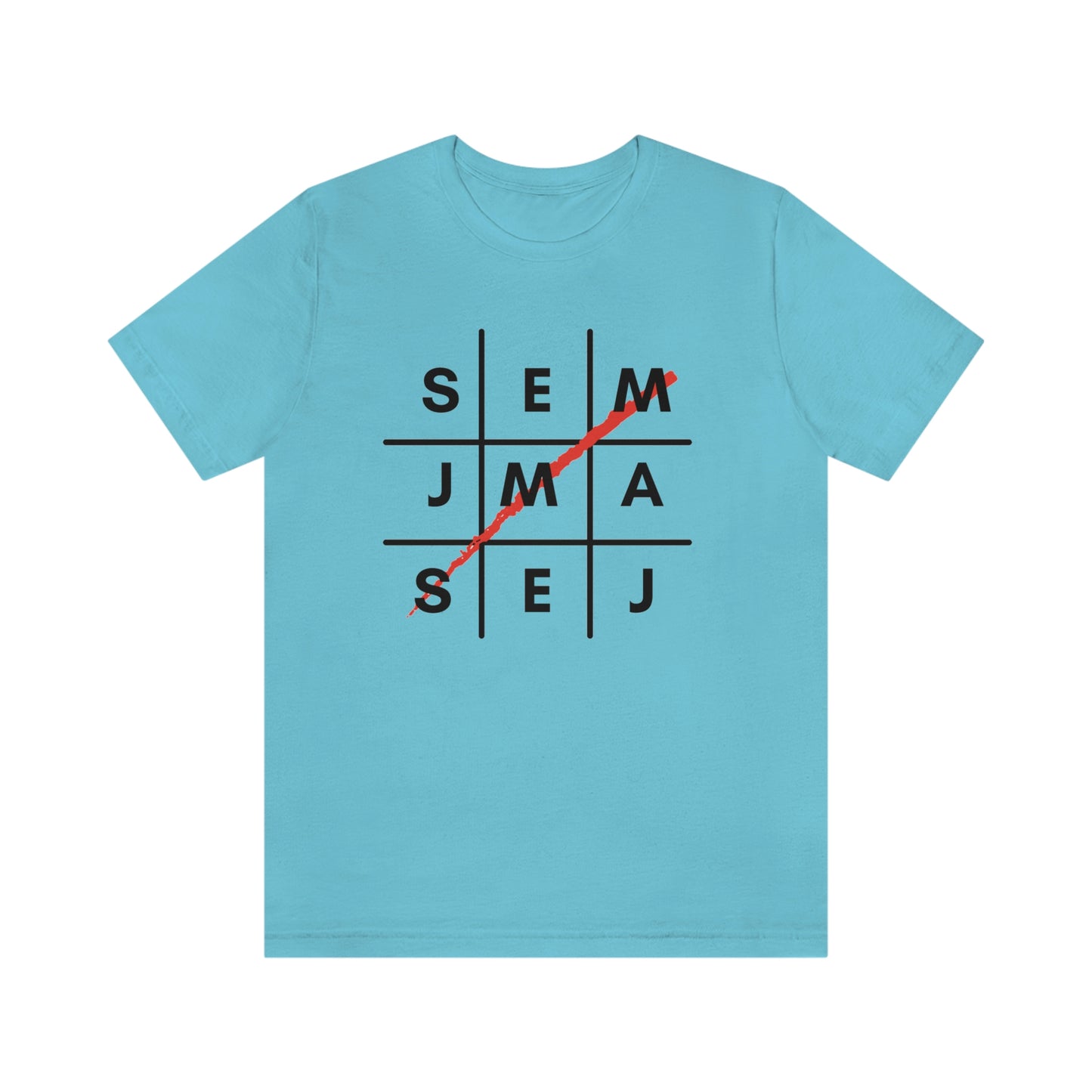 Semaj James Tic Tac Toe Unisex Jersey Short Sleeve Tee