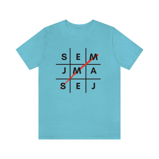 Semaj James Tic Tac Toe Unisex Jersey Short Sleeve Tee