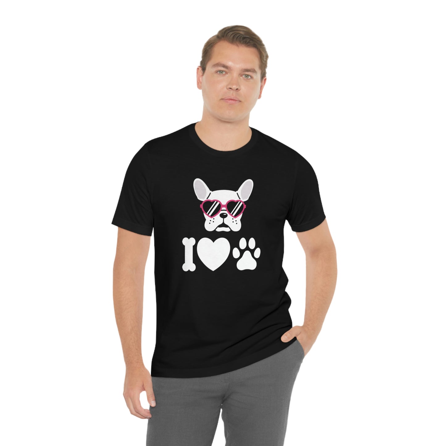 I Love Puppy Love Unisex Jersey Short Sleeve Tee