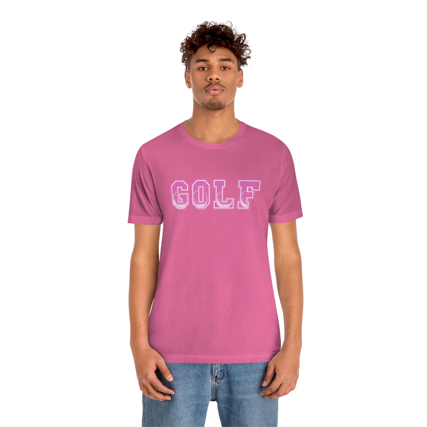 Golf Pink Unisex Jersey Short Sleeve Tee