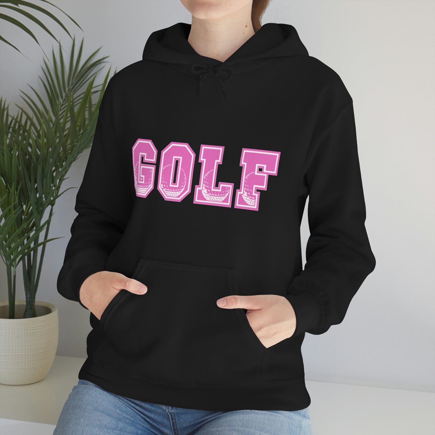 Golf Pink Unisex Heavy Blend™ Hooded Sweatshirt