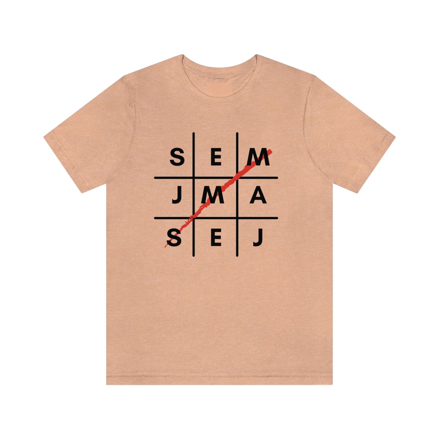 Semaj James Tic Tac Toe Unisex Jersey Short Sleeve Tee