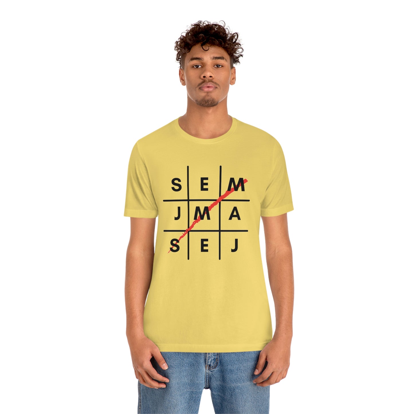 Semaj James Tic Tac Toe Unisex Jersey Short Sleeve Tee