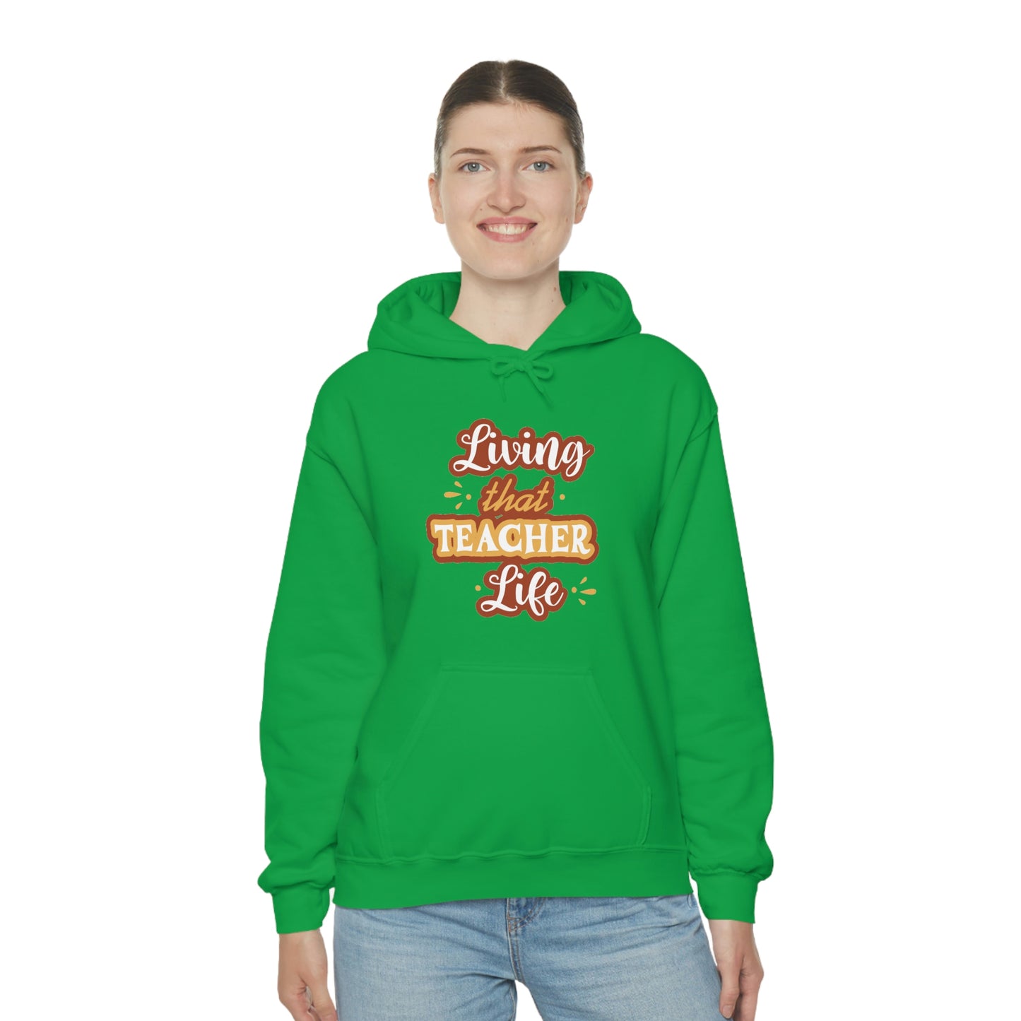 Living That Teacher Life Unisex Heavy Blend™ Hooded Sweatshirt