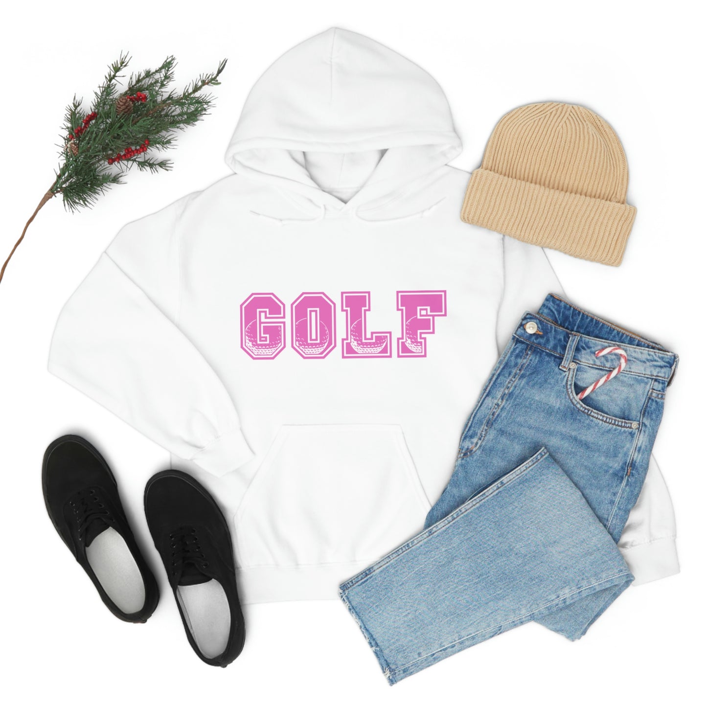 Golf Pink Unisex Heavy Blend™ Hooded Sweatshirt