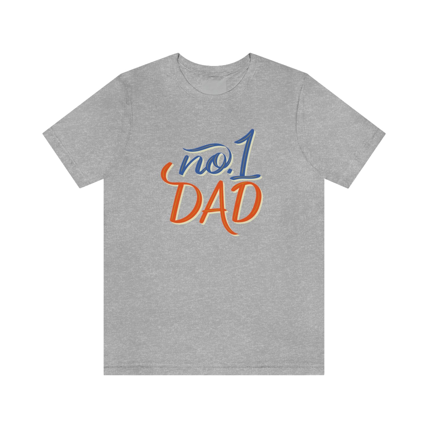 #1 Dad Unisex Jersey Short Sleeve Tee