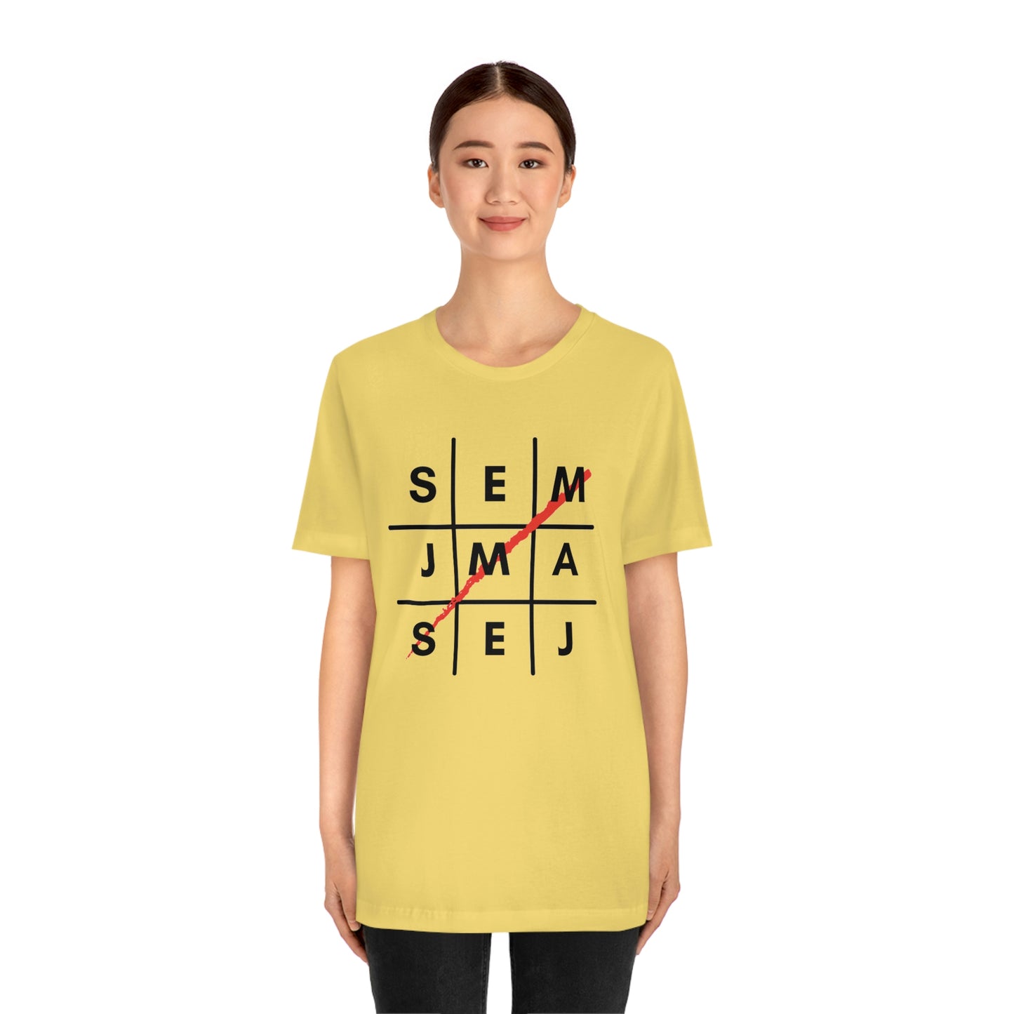 Semaj James Tic Tac Toe Unisex Jersey Short Sleeve Tee