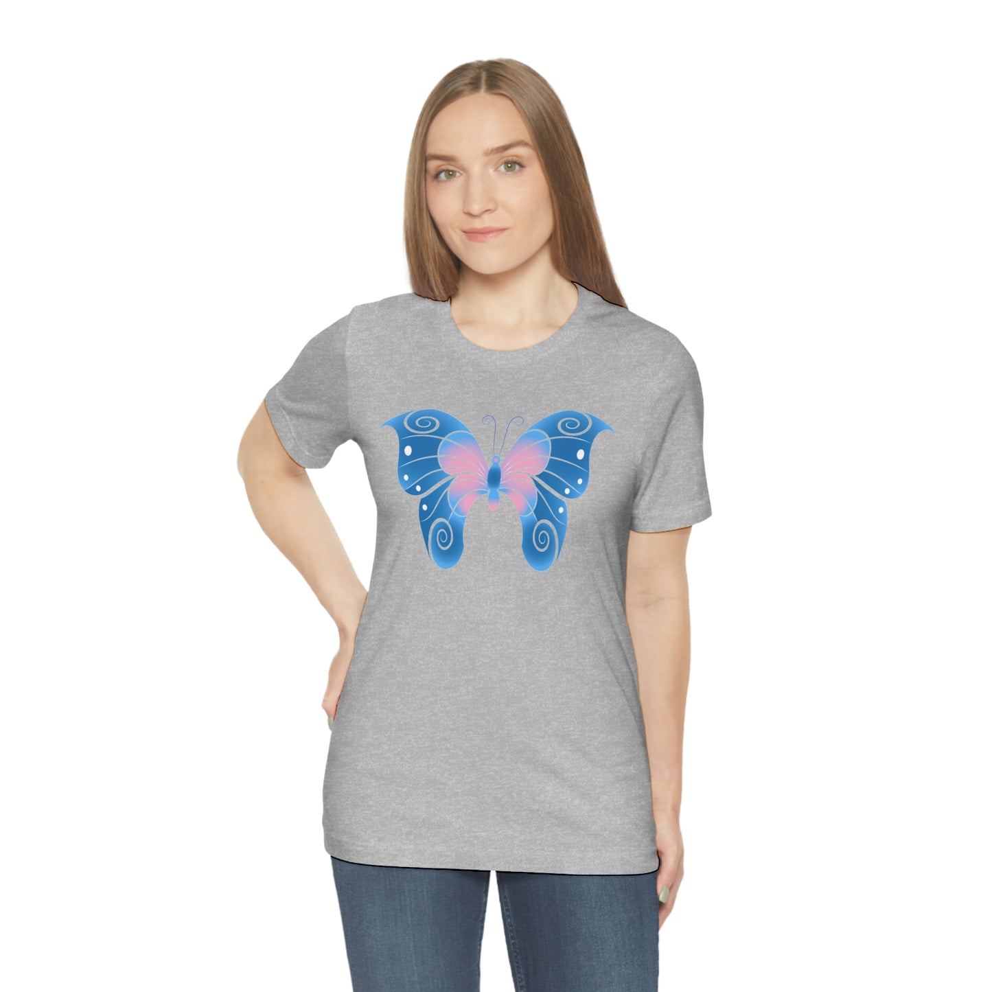 Butterfly Blue Unisex Jersey Short Sleeve Tee