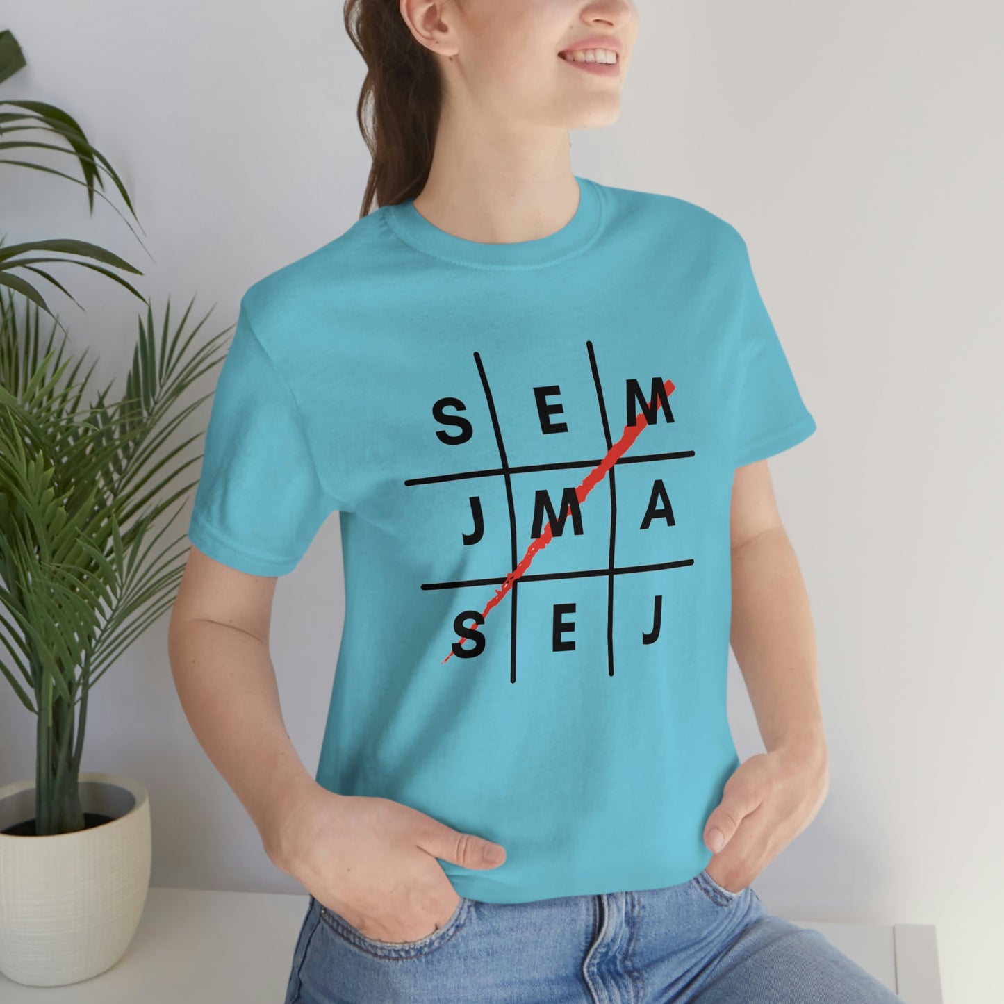 Semaj James Tic Tac Toe Unisex Jersey Short Sleeve Tee