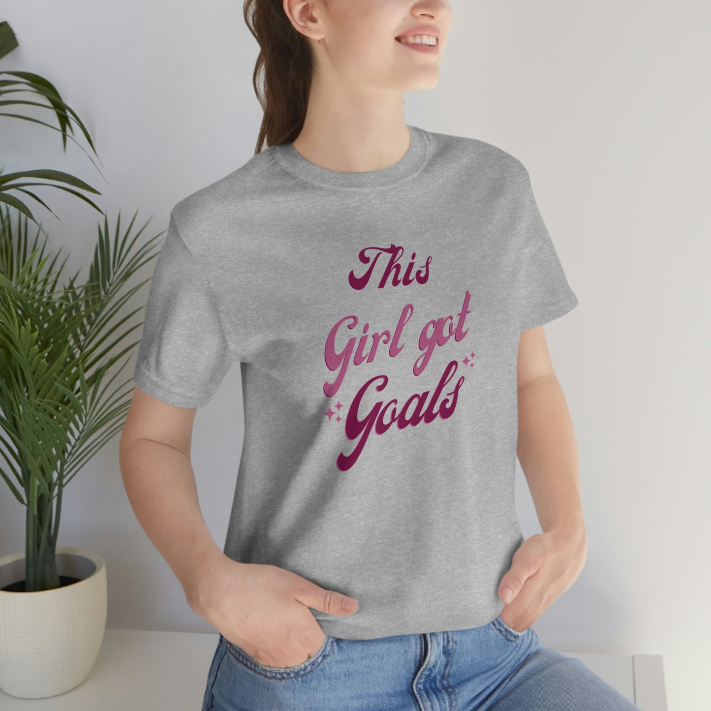 This Girl Got Goals Unisex Jersey Short Sleeve Tee