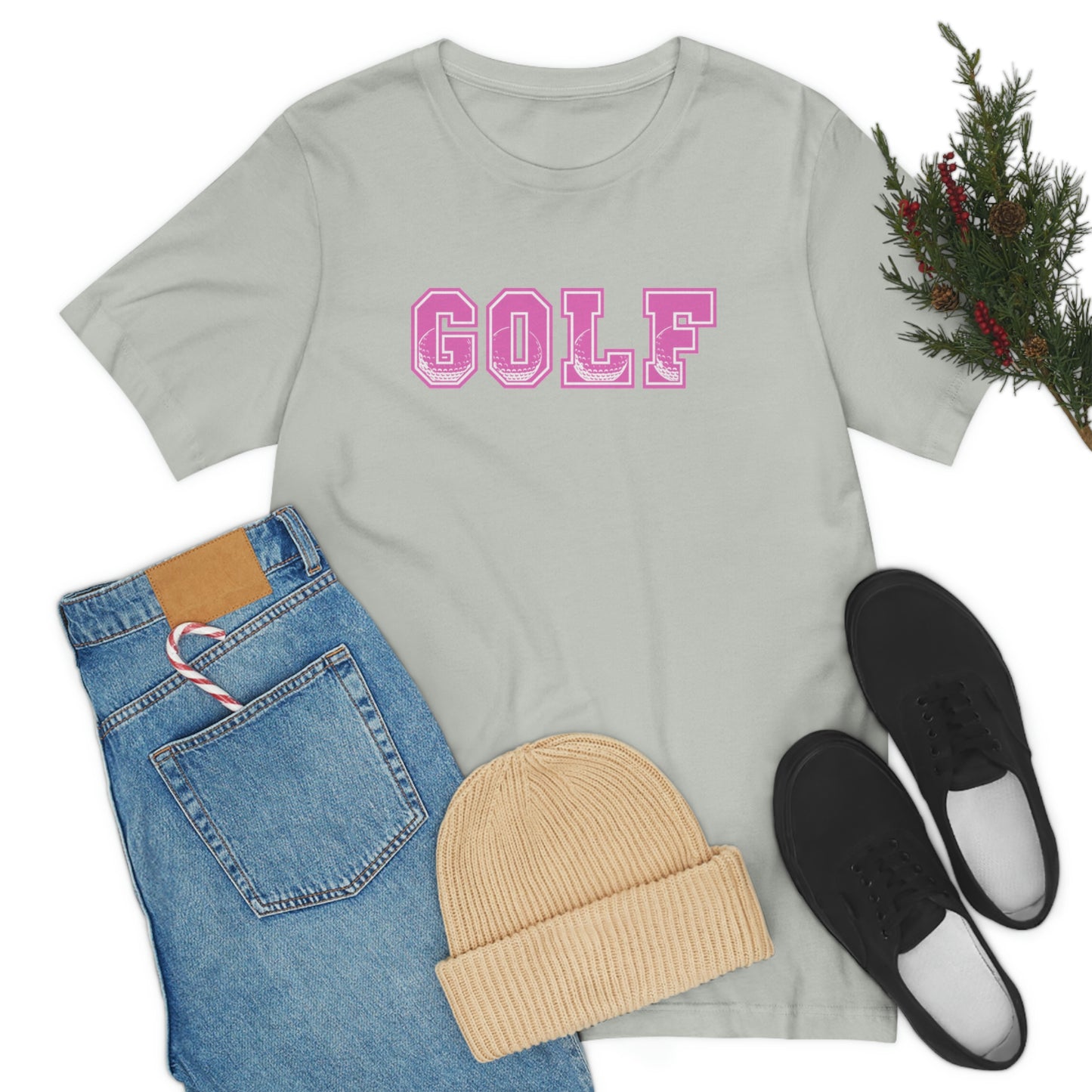 Golf Pink Unisex Jersey Short Sleeve Tee