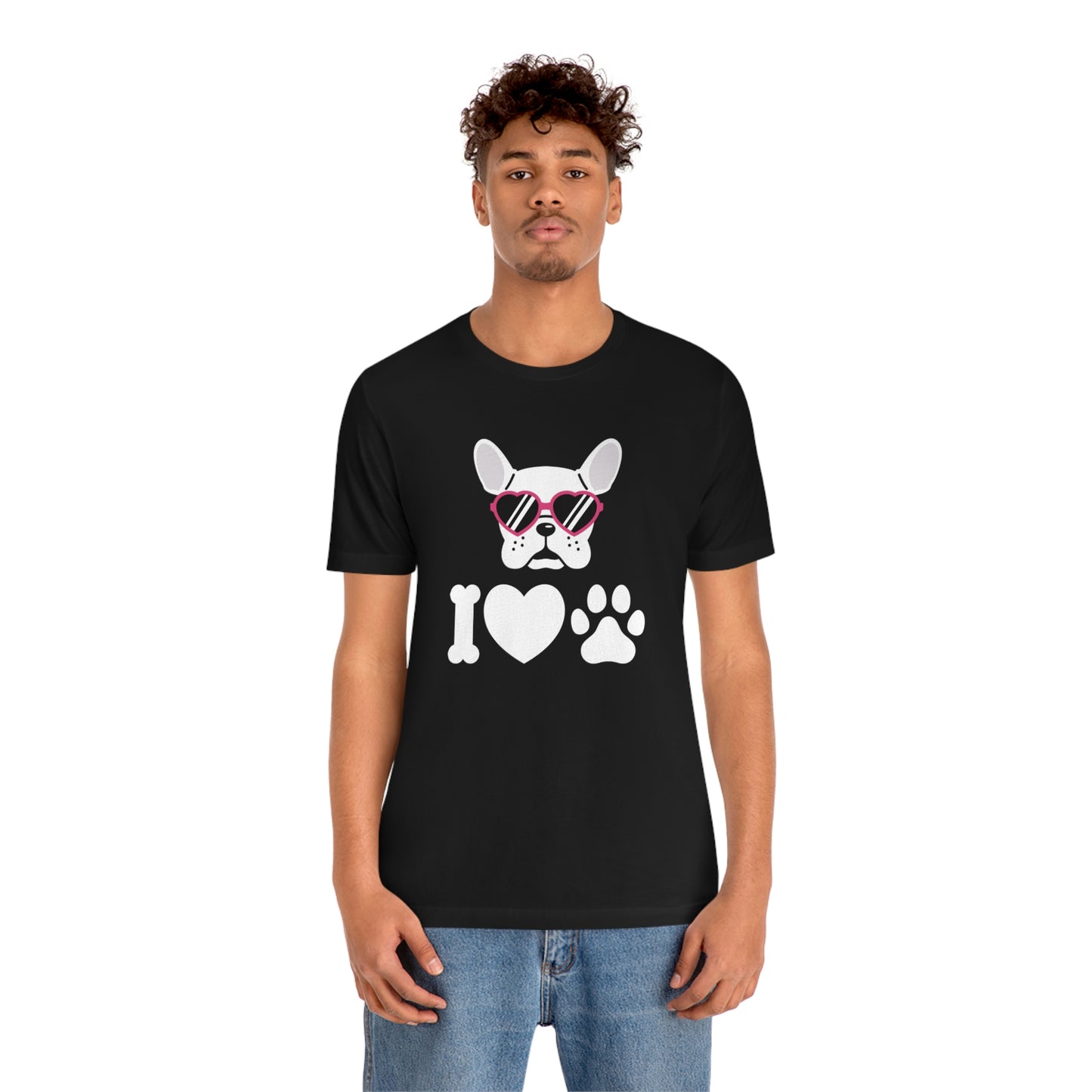 I Love Puppy Love Unisex Jersey Short Sleeve Tee