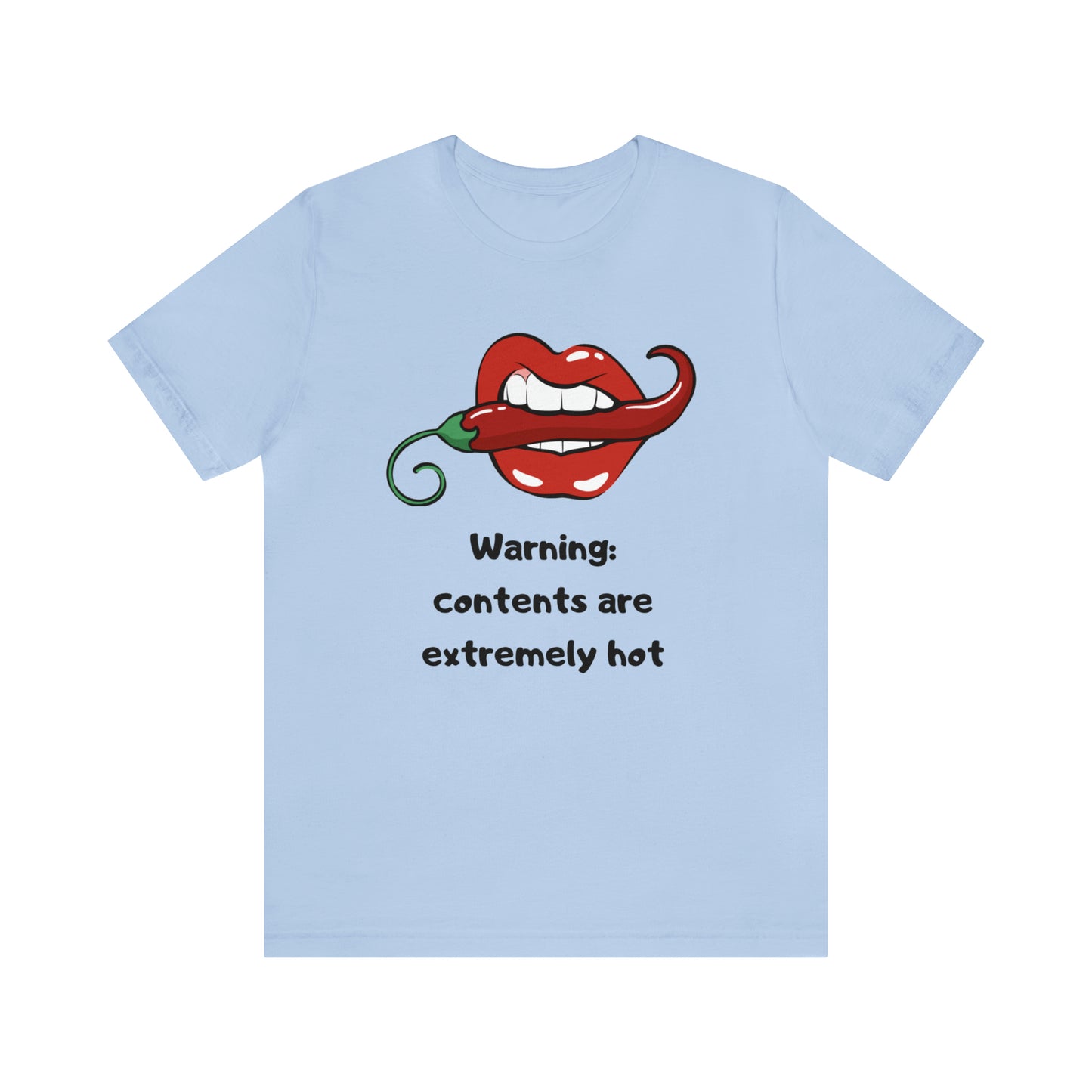 Warning Contents Extremely Hot Unisex Jersey Short Sleeve Tee