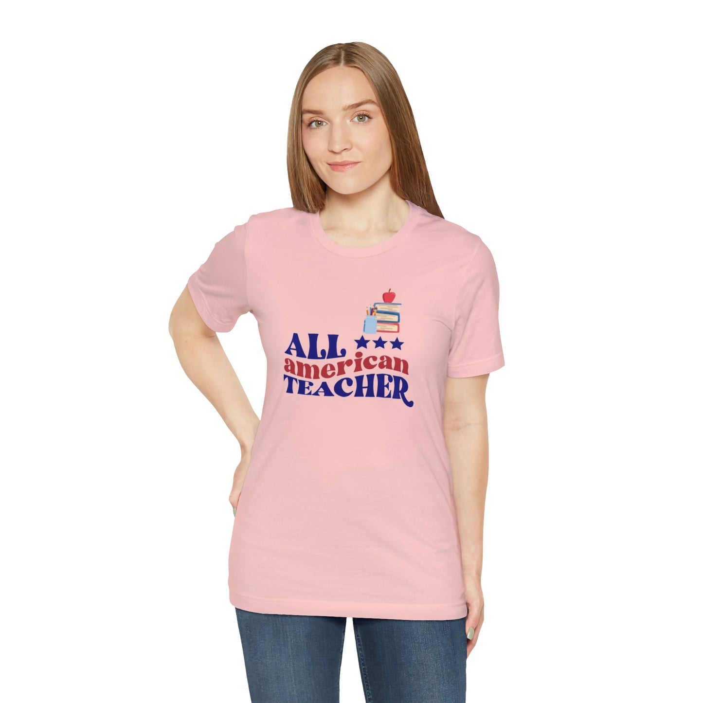 All American Teacher Unisex Jersey Short Sleeve Tee