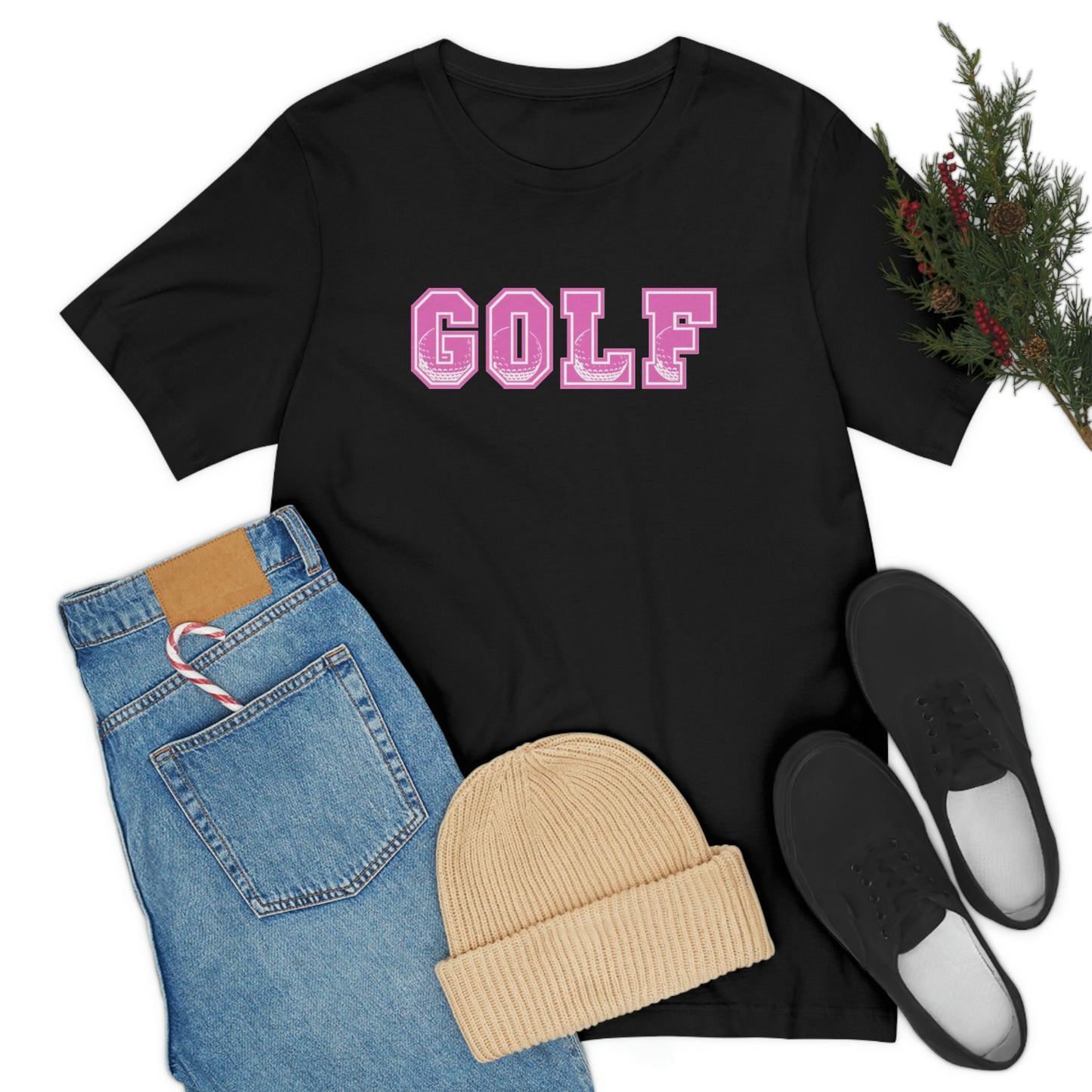 Golf Pink Unisex Jersey Short Sleeve Tee