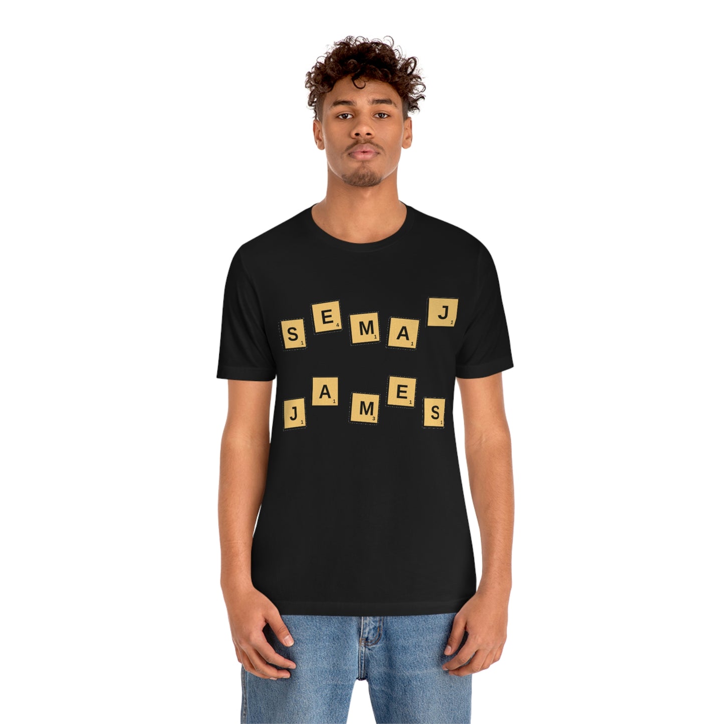 Semaj James Scrabble Unisex Jersey Short Sleeve Tee