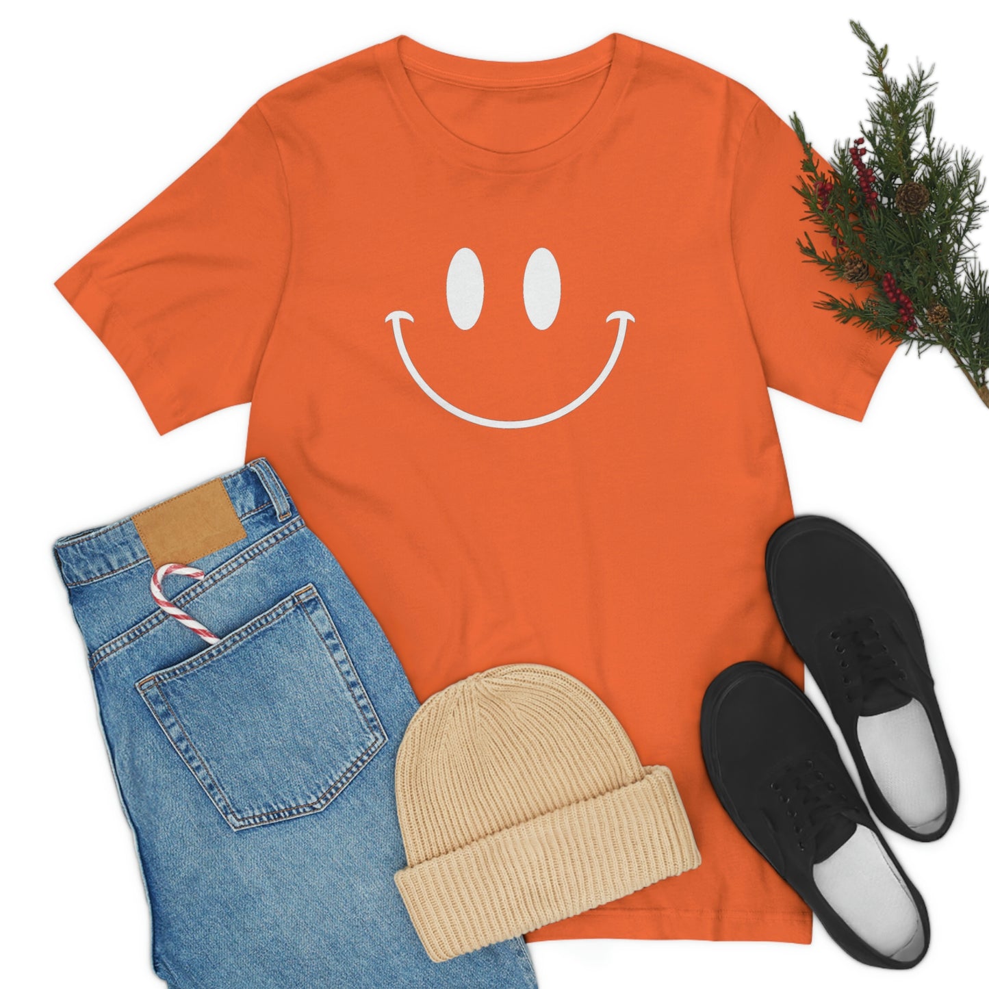 Smiley Face Unisex Jersey Short Sleeve Tee